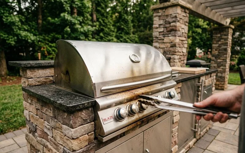 Blaze Professional built-in gas grill with stainless steel construction