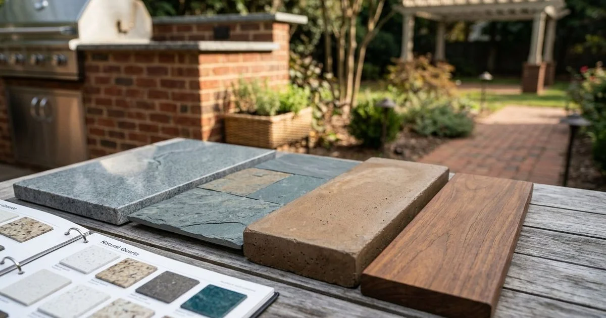 Best Outdoor Kitchen Countertop Materials: Granite vs Stone vs Concrete