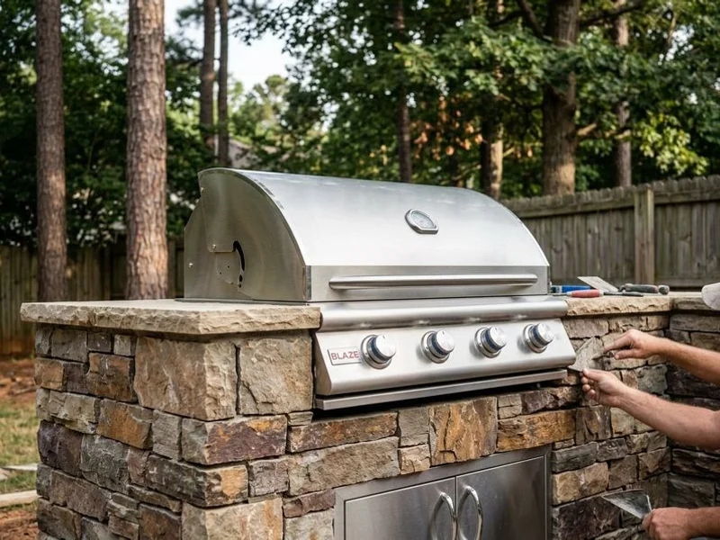 Built-In Grill Islands project example 1